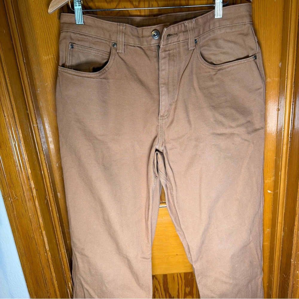 Duluth Trading Co Fire Hose Brown Work Pants Men’s 34x32 Fits like 32x30